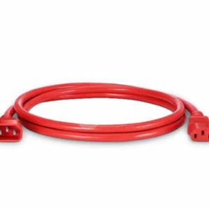 Red color IEC320 C14 to C13 Power Extension Cord