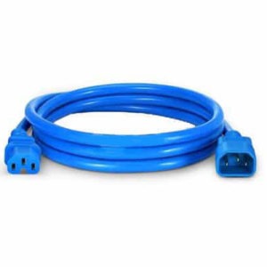 C14 To C15 Power Cord Blue color