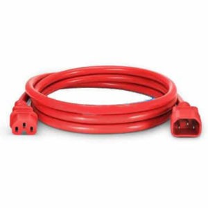 6ft c14 to c15 Power Cord Red price in Dubai