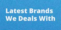 Latest brands we deals with