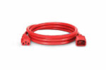 6ft (1.8m) IEC320 C14 to IEC320 C15 14AWG 250V 15A Power Cord Red